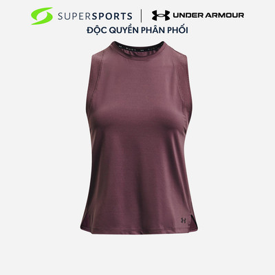 Áo Ba Lỗ Vải Lưới Nữ Under Armour Rush™ Heatgear® - Tím  - 1368365-554