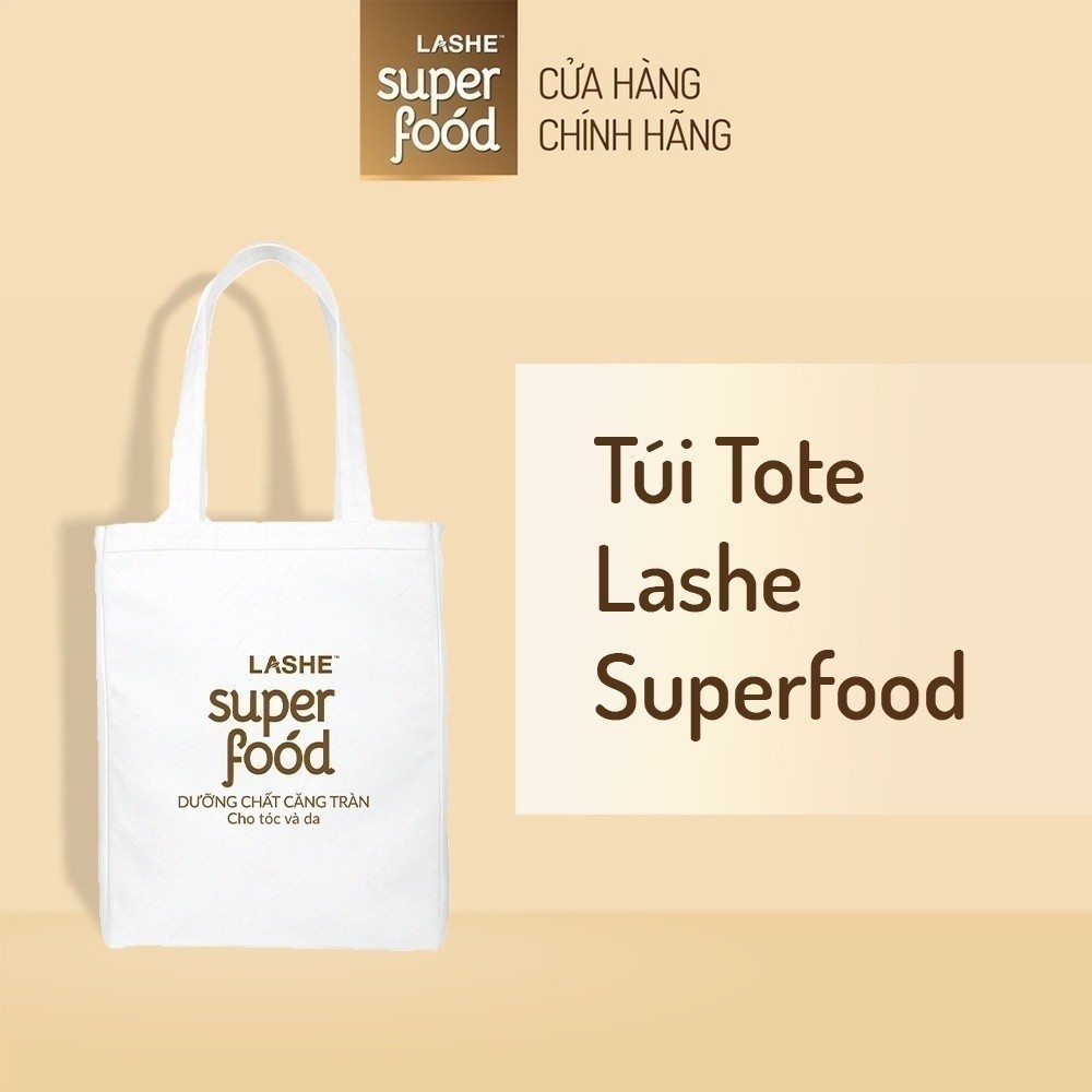 [Hàng tặng không bán] Túi Tote Lashe Superfood