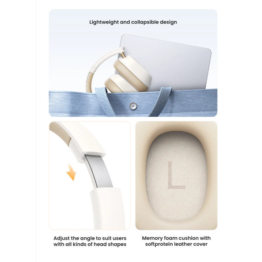 Tai nghe Bluetooth V5.4 Ugreen HP203 | Chống ồn chủ động | Chính hãng - Bảo hành 18 tháng 1 đổi 1 35757 | BigBuy360 - bigbuy360.vn