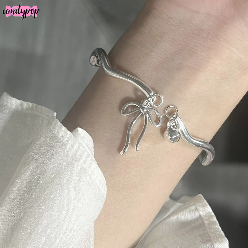 🍭Candy🍭Vòng đeo tay Mobius, Vòng tay chuông nơ công chúa, Vòng tay bạn thân có thể điều chỉnh mở cho nữ