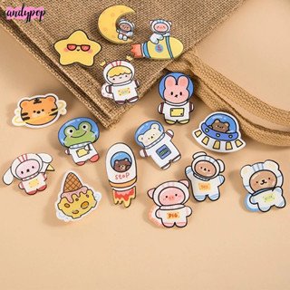  🍭Candy🍭Huy hiệu ghim pin cài áo ba lô phi hành gia 3cm 4cm 