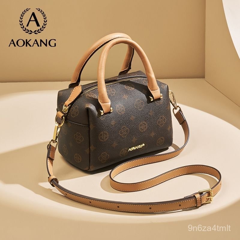 【5008Bộ Sưu Tập Người】Túi Nữ Quốc Tế Aokang Túi Boston Mới Túi Đeo Chéo Chính Hãng Có Giá Trị Cao Th