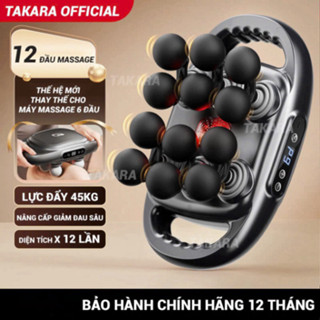Máy massage cầm tay, máy mát xa 12 đầu Takara YM-60 massage toàn thân giúp giảm nhức mỏi cơ