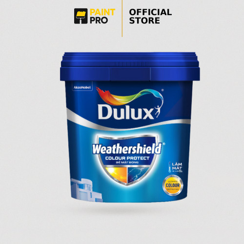 Sơn tường ngoài trời Dulux Weathershield Colour Protect lon 1 lít chống phai màu (Sơn ngoại thất)