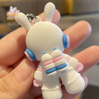 🌺xinyia🌺Móc khóa thỏ kiểu dáng phi hành gia cute