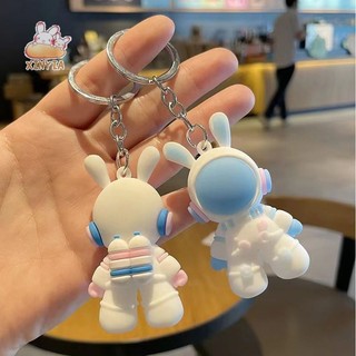 🌺xinyia🌺Móc khóa thỏ kiểu dáng phi hành gia cute