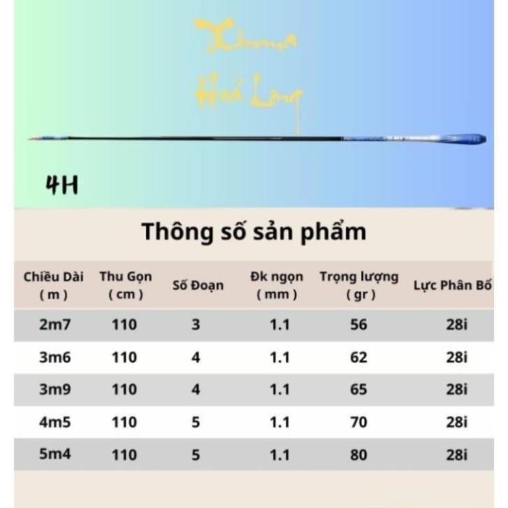 Cần câu cá cần câu tay Xinma Hoả Long 4h cần câu cá