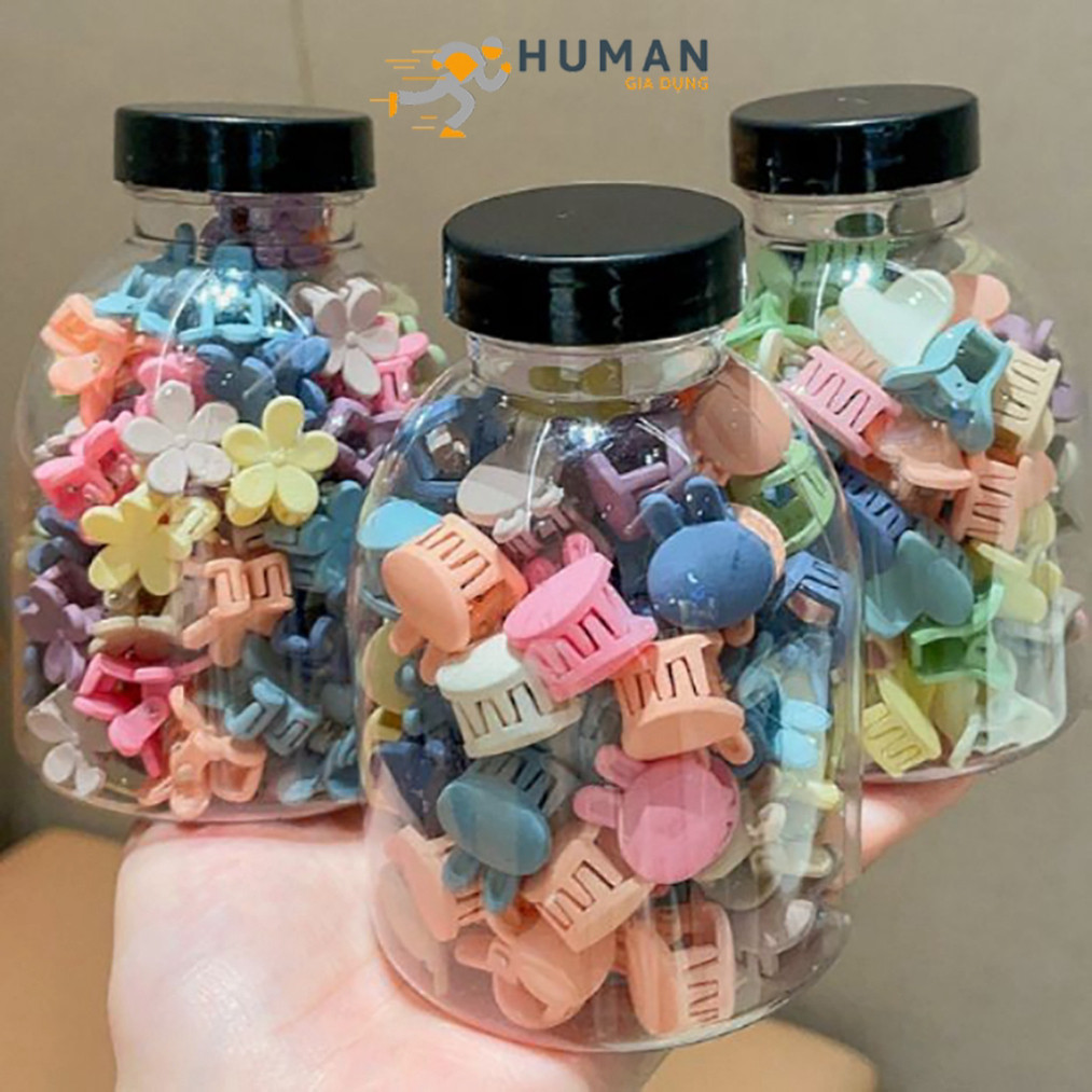 Kẹp tóc cho bé, kẹp tóc mini nhiều màu cute Hàn Quốc lọ 50 cái.
