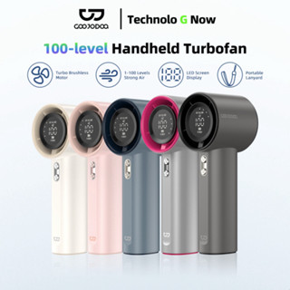 【bảo hành một năm GOOJODOQ Quạt Turbo Jet 4000 mAh có thể sạc lại, cầm tay, di động, gió mạnh