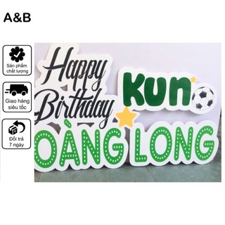 Baner bảng tên treo rèm trang trí sinh nhật cho bé