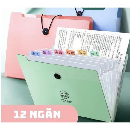 Túi đựng tài liệu tệp đựng tài liệu nhiều ngăn kẹp tài liệu A4 đựng đề cương - TÚI TL.