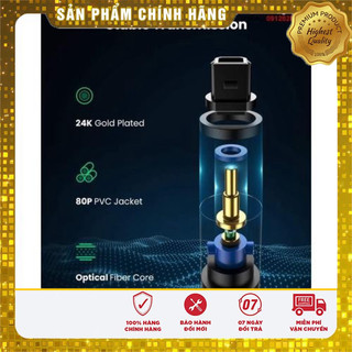 Cáp quang âm thanh Digital Optical Audio Toslink Ugreen cao cấp