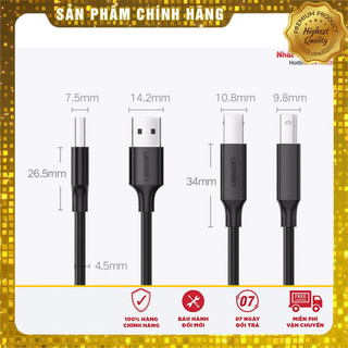 Cáp máy in USB 2.0 dài 1,5m Ugreen 10845 cao cấp