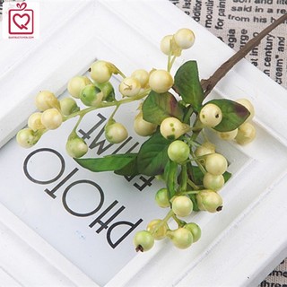 Hoa giả trang trí Cành quả cherry