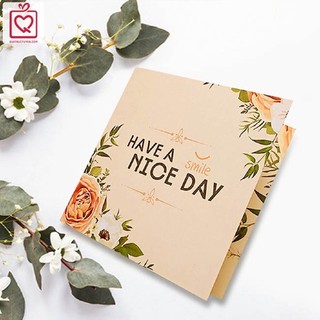 Combo 5 Thiệp mừng vuông gấp Have a Nice day