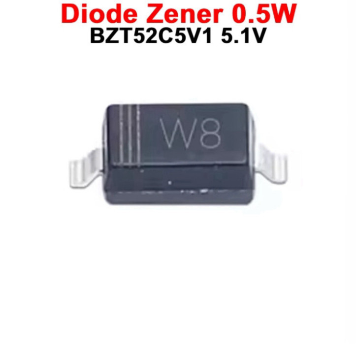 [SIÊU SALE] (10 Con) Diode Zenner BZT52C5V1 5.1V 500mW