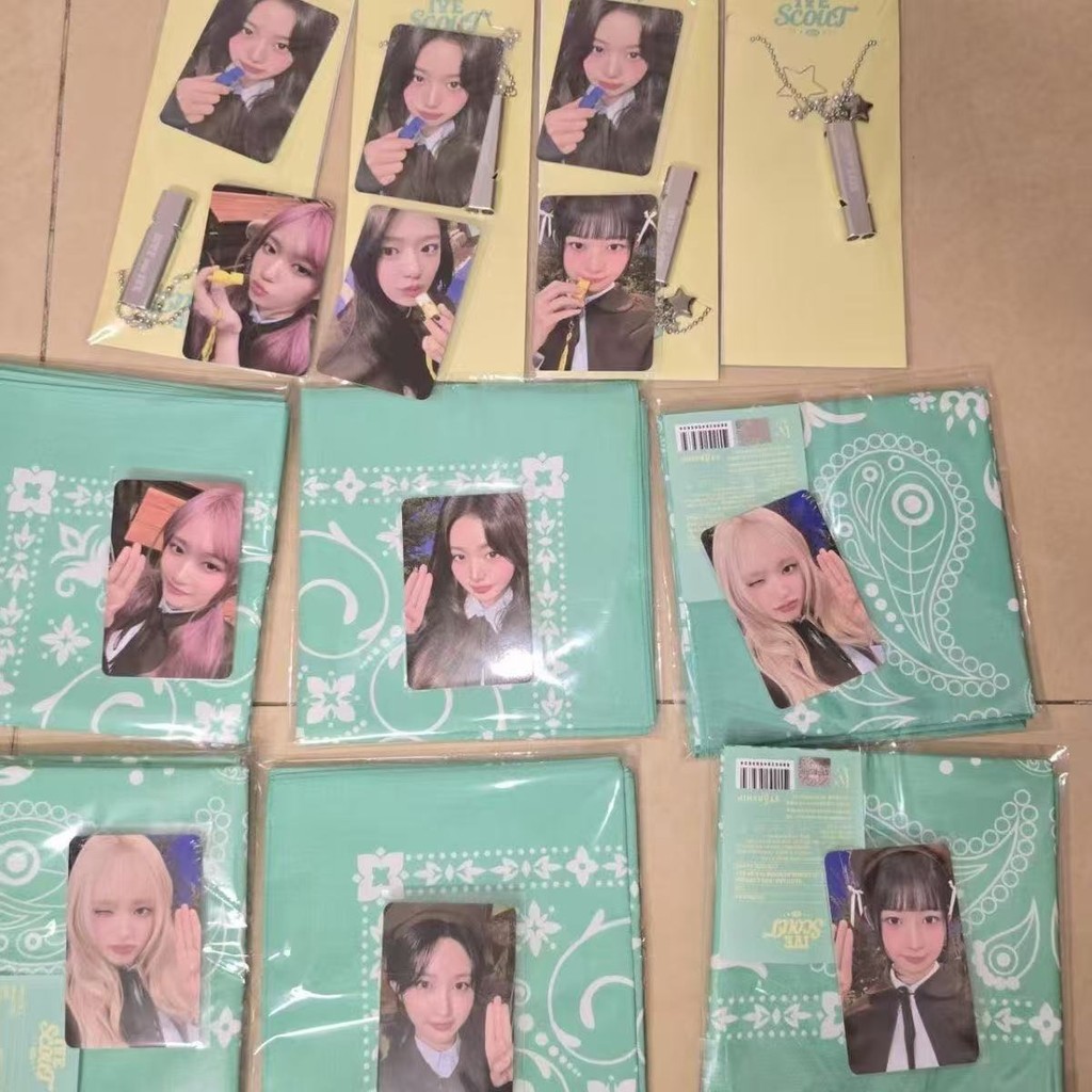 ive Bánh Phồng FC Khăn vuông cho lễ hội IVE Seoul. fancon Khăn quàng cổ địa điểm buổi hòa nhạc Zhang