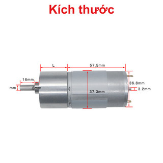 Động cơ giảm tốc JGB37-555 12V/24V nhiều tốc độ