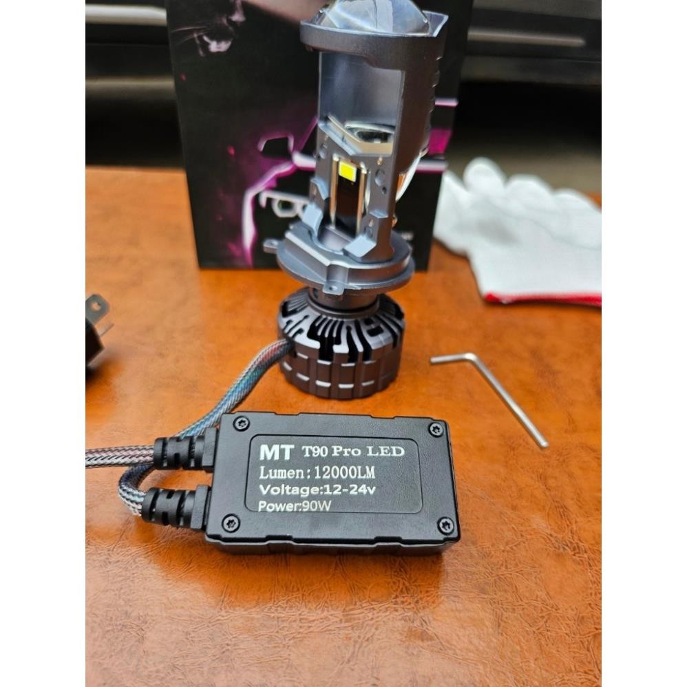 Đèn bi led mini H4 cao cấp T90 Pro New 2024 ( 15 chíp ) Cống Xuất 90w