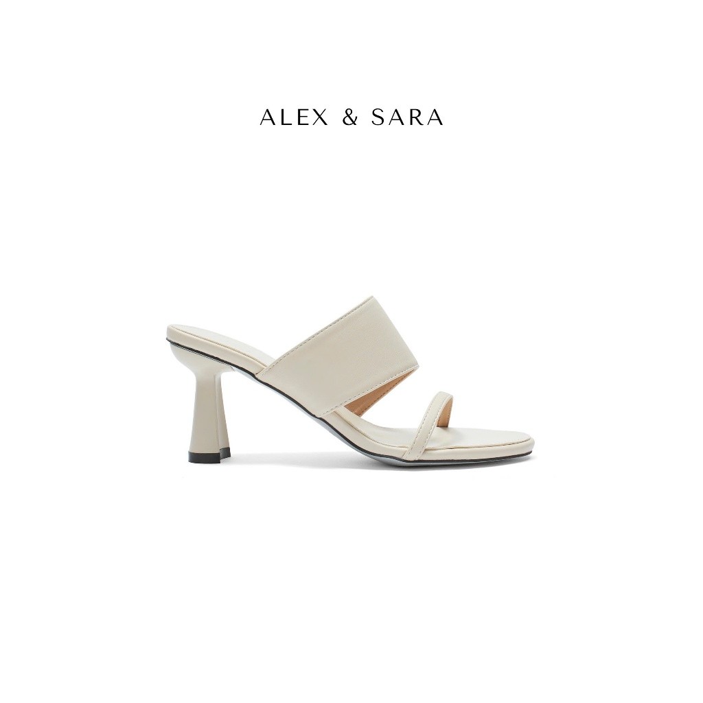LT58 - Guốc Alex & Sara mũi tròn 2 quai basic thời trang