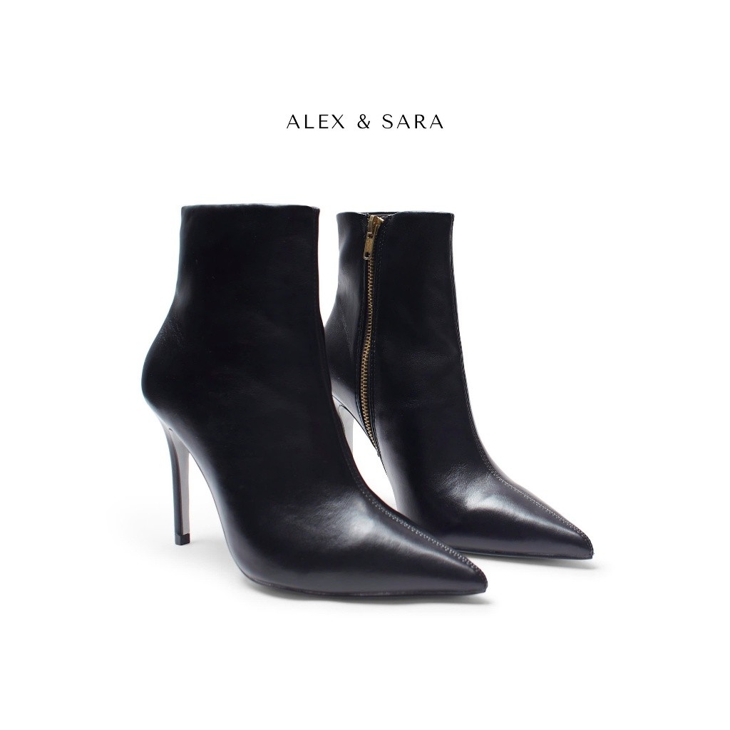 BOOT4 - Giày boot Alex & Sara mũi nhọn gót mảnh 9cm trendy