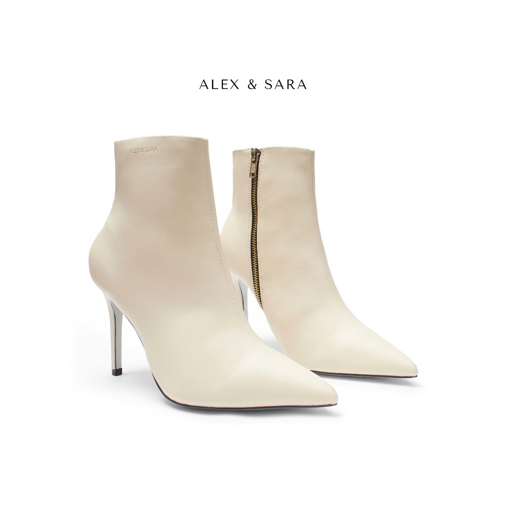 BOOT4 - Giày boot Alex & Sara mũi nhọn gót mảnh 9cm trendy