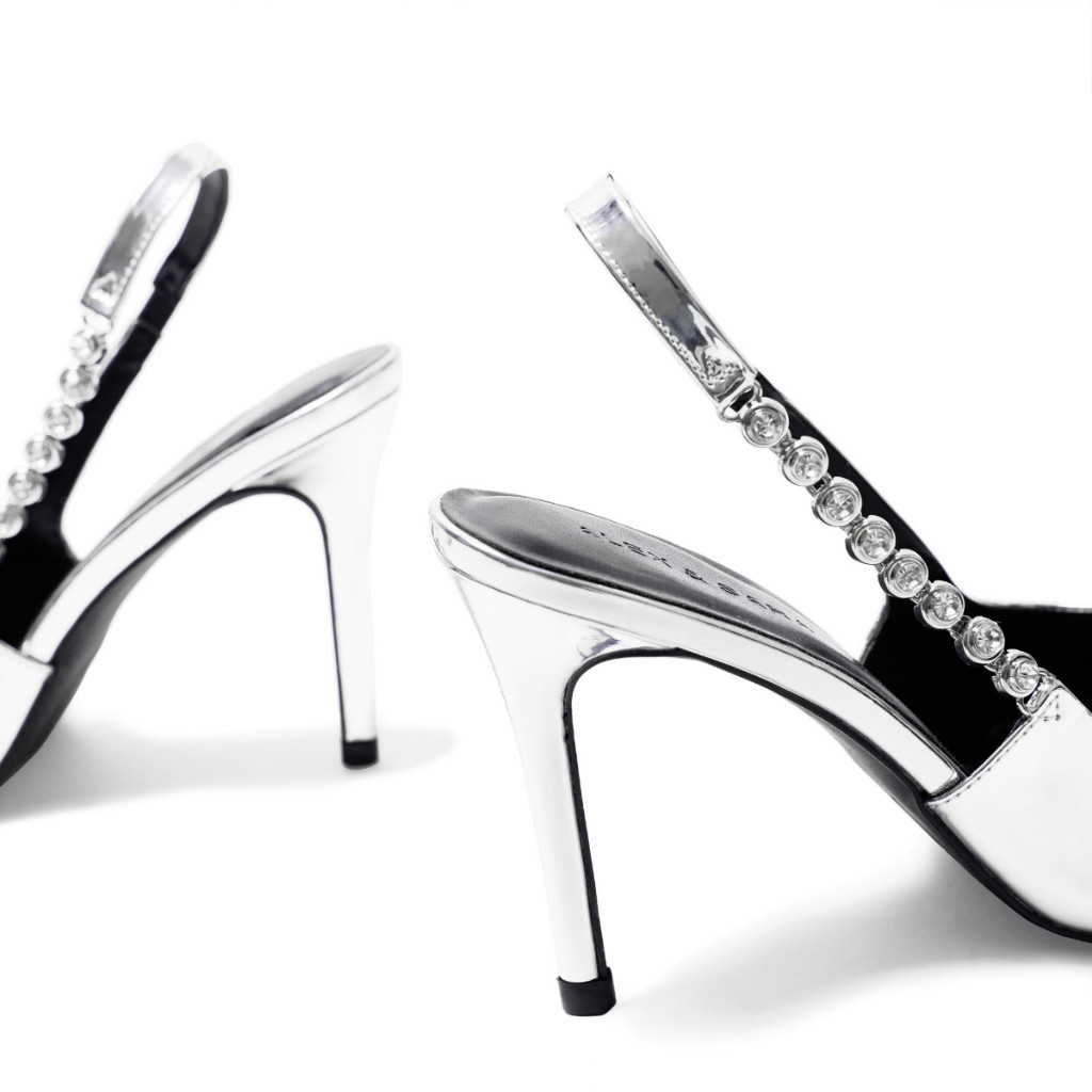 AL210 - Giày cao gót nữ Alex & Sara mila slingback quai hậu đính đá sang trọng, đẳng cấp dự tiệc | BigBuy360 - bigbuy360.vn