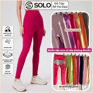 Quần Tập Gym Yoga Legging Lưng Cao Gen Bụng Nâng Mông Thể Thao Nữ Thun Poly Mềm Mịn Thoáng Mát 2021
