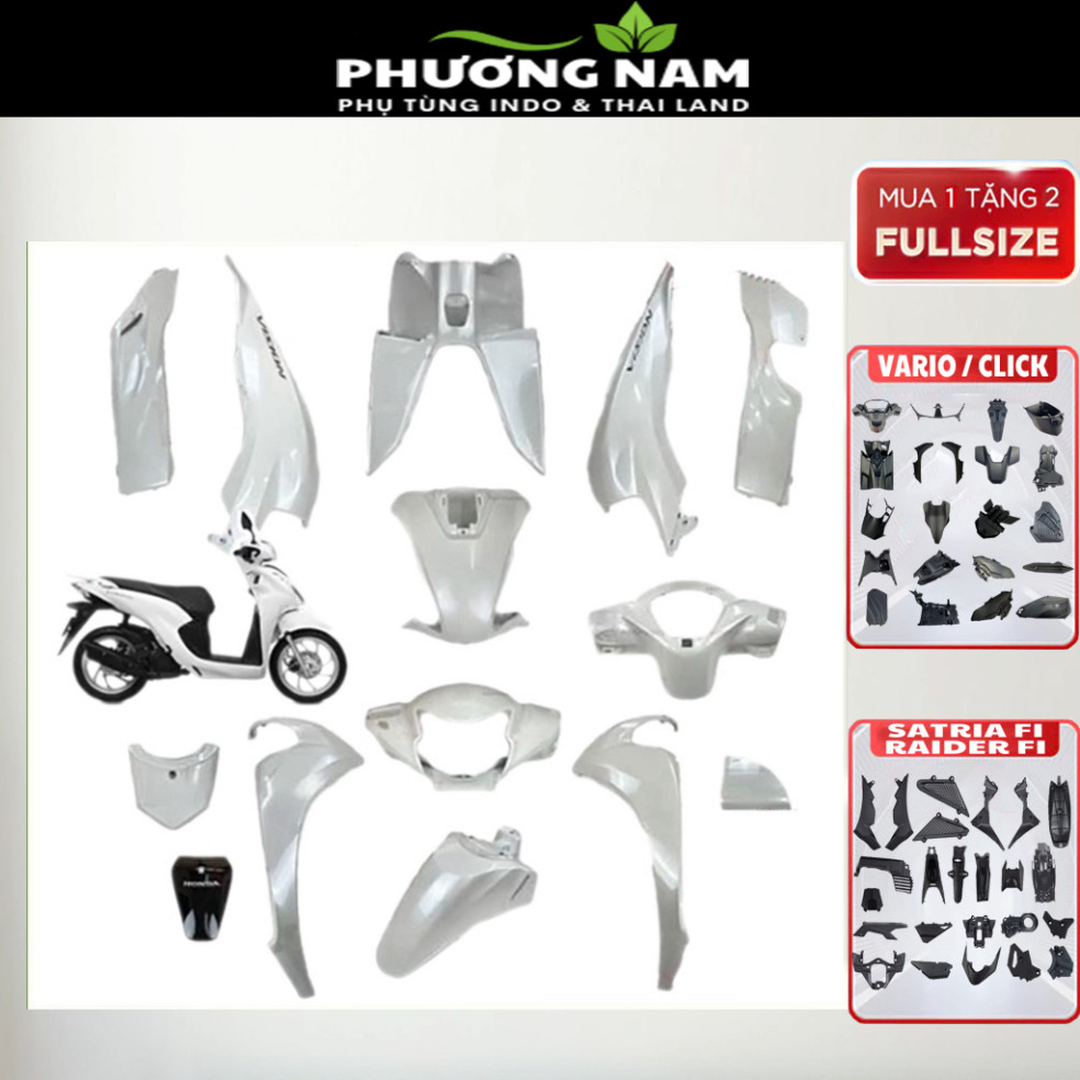 [LẺ MÓN] Dàn áo Vision mã K2C màu Trắng 2021 2022 2023 2024