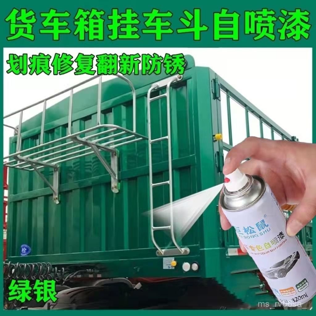 Steyr Xe Tải Xe Tải Nặng Sơn Sửa Chữa Trầy Xước Sửa Chữa Sơn Tự Phun Màu Xanh Lá Cây Bạc Xanh