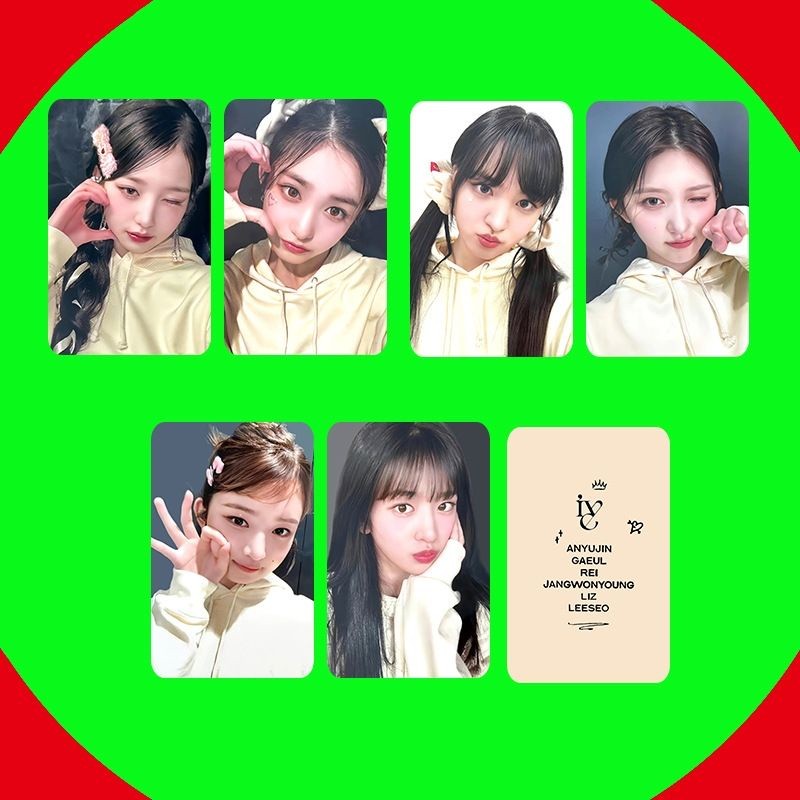 Set card ảnh unoff IVE Wonyoung Yujin Leeseo Gaeul Liz Rei - MBC Music Core