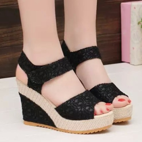 Giày đế xuồng nữ cao cấp 9 phân (kèm ảnh thật) Thegioigiay V68