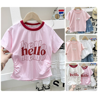  áo thun bé gái lớn GT3 size130-170 25-45kg áo thun ngắn tay bé gái size đại vải mịn mát quần áo trẻ em hàn quốc 