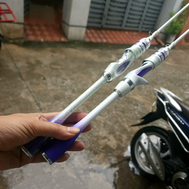 Cần câu UL Hoàng Đế - UL Emperor Predator màu trắng tím ngọn đặc gaygoobb