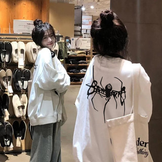  Focus local brand fashion vintage trắng nhện áo sweater nỉ bông bigsize unisex levents 100%cotton 