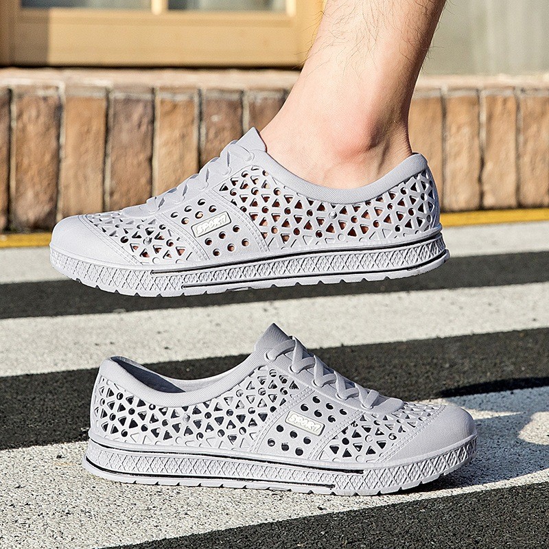 Giày lười nam nhựa thể thao siêu nhẹ êm chân lỗ thoáng khí đi biển đi mưa chống nước thoải mái siêu bền validep03 V377