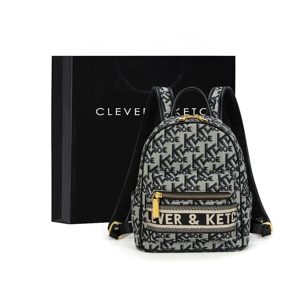 Clever&Ketch Ba Lô Nữ2024Ba Lô Vải Oxford Chống Nước Thích Hợp Mẫu Mới Du Lịch Vải Bạt Thời Trang