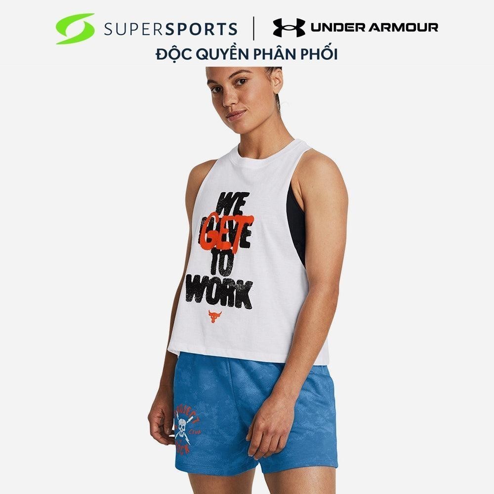 Áo Ba Lỗ Nữ Under Armour Project Rock Underground - Trắng - 1382710-100