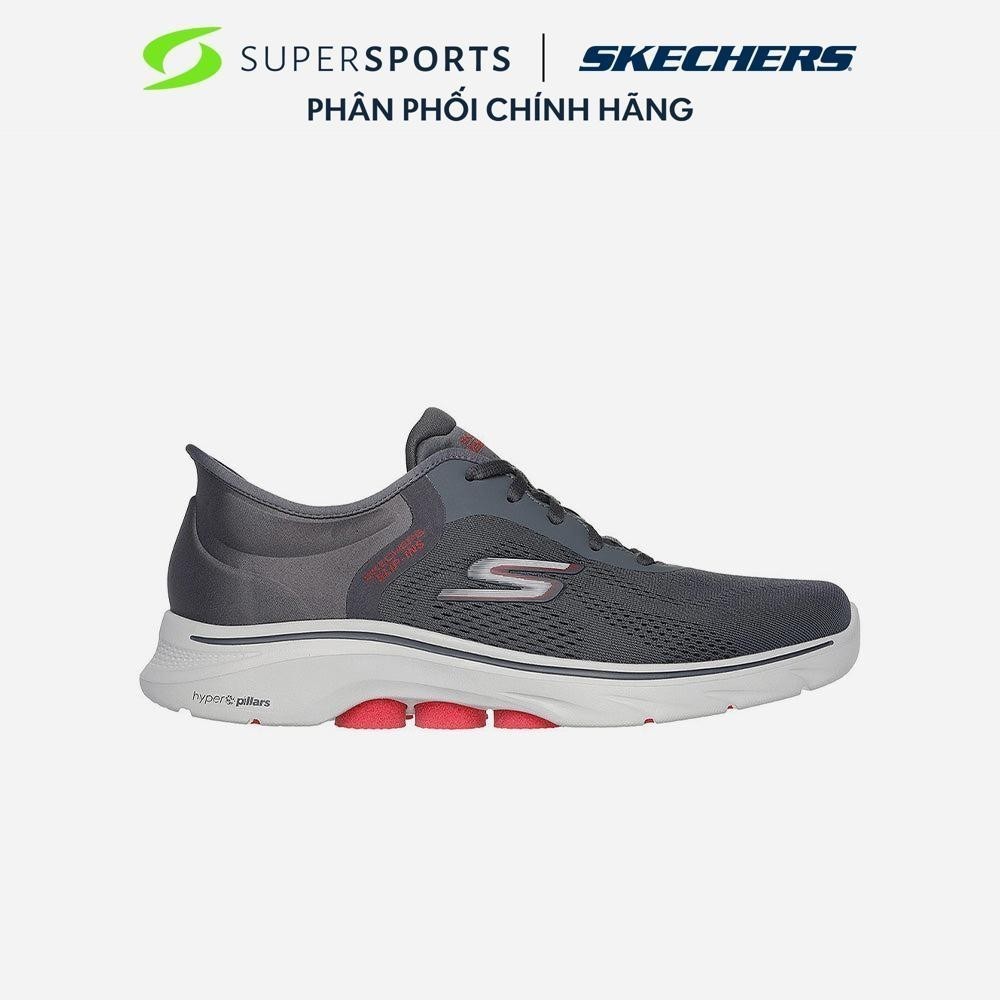Giày Sneaker Nam Skechers GOwalk 7 - Xám - 216550-CCRD