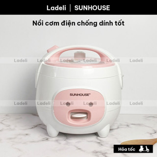 Nồi cơm điện 1.2L SUNHOUSE SHD8217W thân nhựa PP siêu bền