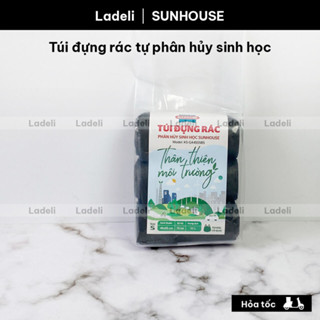 Túi đựng rác tự phân hủy sinh học SUNHOUSE KS-GA4555BS dung tích 10L KS-GA5565BS 25L có quai xách 