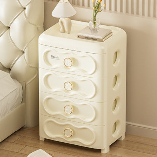  🚛Hỏa Tốc🚛35cm tủ nhựa đựng quần áo Kem Màu trắng tủ nhựa duy tân Châu âu tủ đầu giường Dày hơn tủ nhựa đa năng 