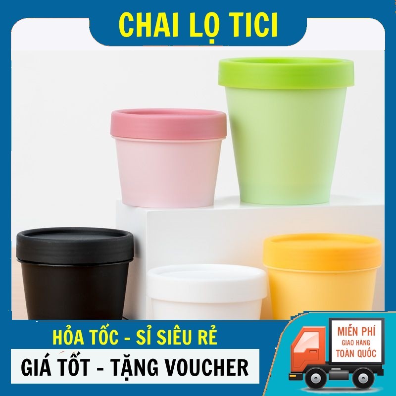 Hũ Hộp Ly Thái 50g 100g 200g Đựng Bột, Kem Body