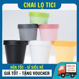 Hũ Hộp Ly Thái 50g 100g 200g Đựng Bột, Kem Body