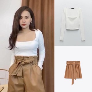 [CÓ SẴN- XUẤT TAG CHUẨN] Áo thun len mỏng  xuất tag chuẩn
