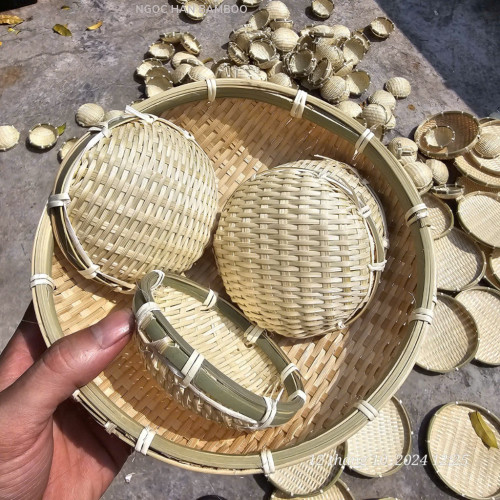 Rổ nhỏ decor đựng kẹo/ đồ trang trí - Rổ tre mini/ rá tre nhí