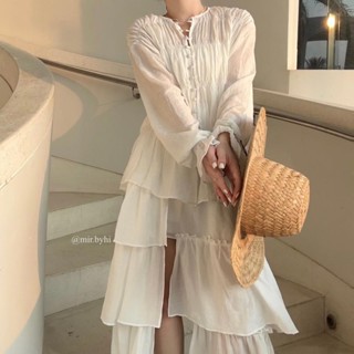  Shinin’ set: Set áo chân váy đũi nhún Hàn | mirbyhi 