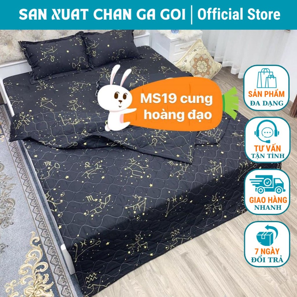 Ga Trải Giường Bo Chun Sẵn 1m2x1m9,1m4x2m,1m5x2m,1m6x2m,cung hoàng đạo