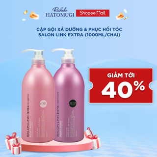 Combo Dầu Gội Xả Reihaku Hatomugi Salon Link Extra Dưỡng & Phục Hồi Tóc 1000ml