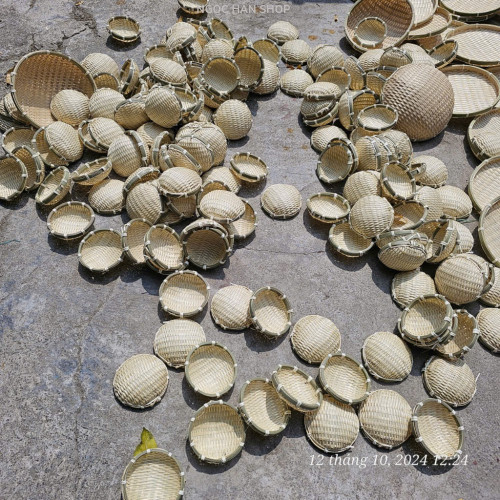 Rổ nhỏ decor đựng kẹo/ đồ trang trí - Rổ tre mini/ rá tre nhí